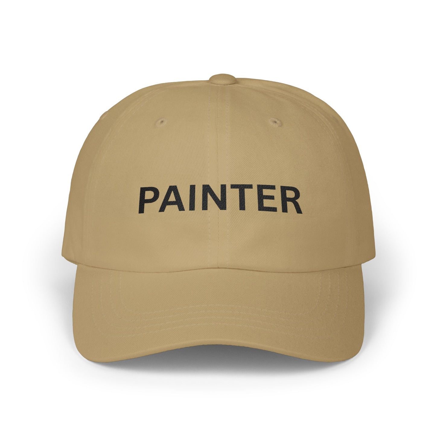 Painter Dad Cap — Embroidered Black Thread