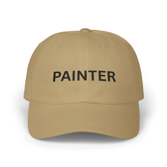 Painter Dad Cap — Embroidered Black Thread