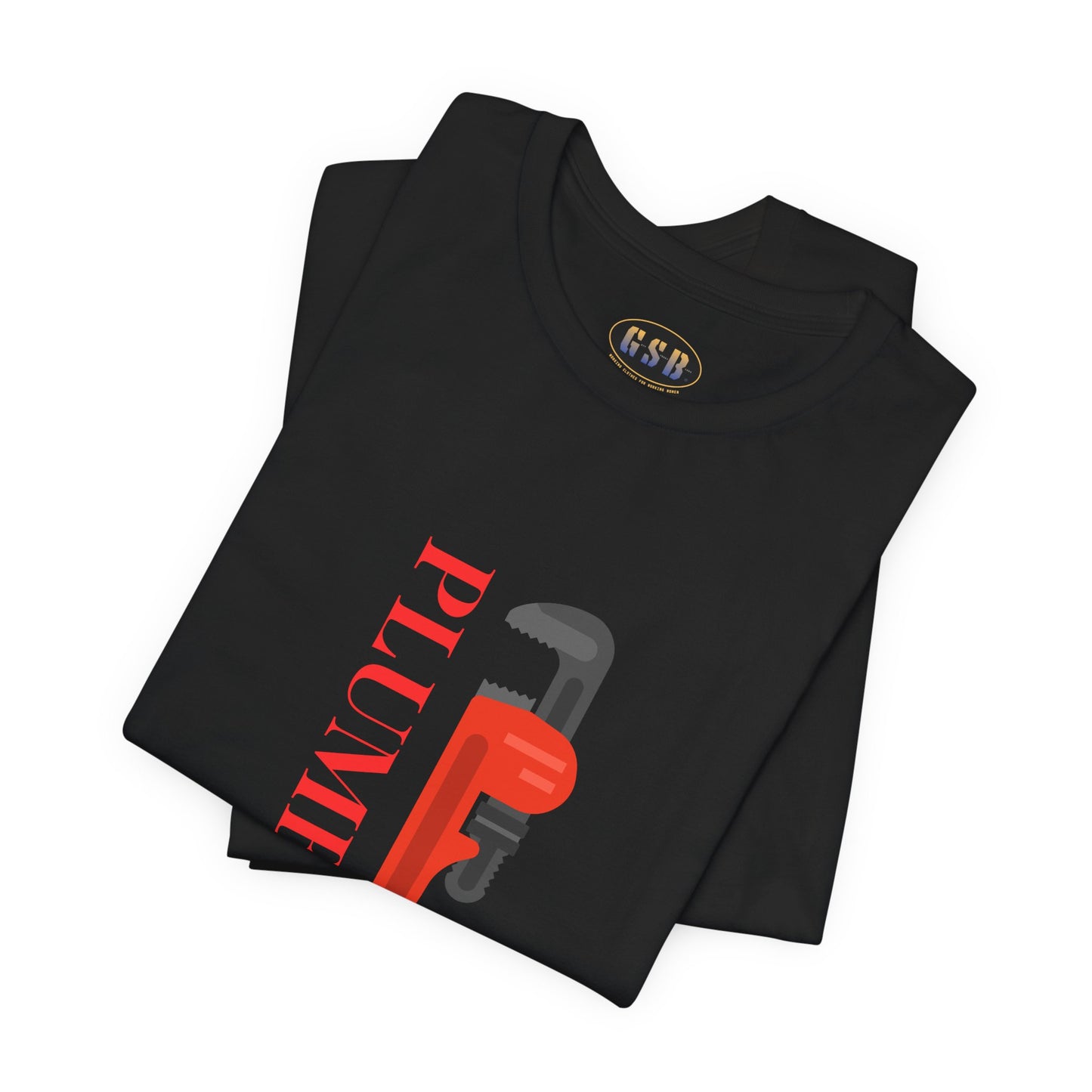 Plumber with Pipe Wrench T-shirt