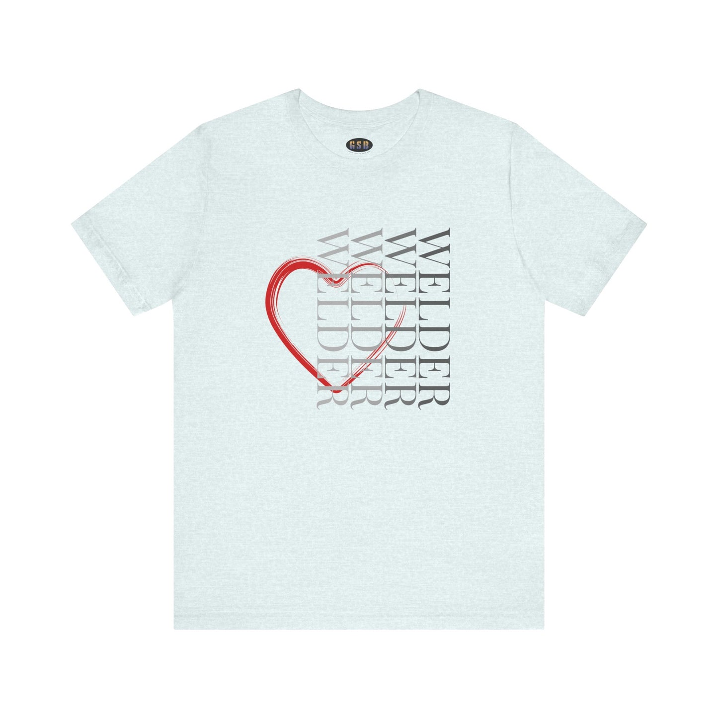 Vertical Welder Heart T-shirt