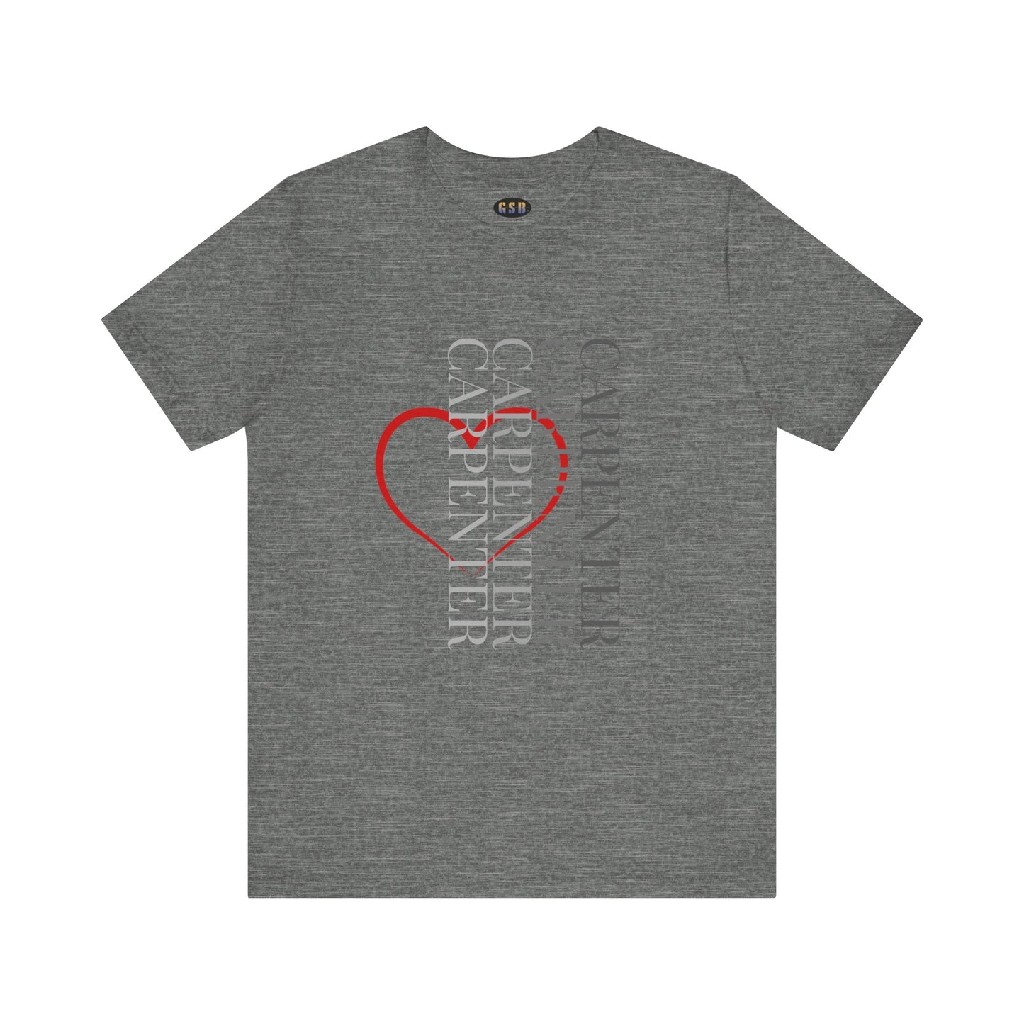 Vertical Carpenter Heart T-shirt