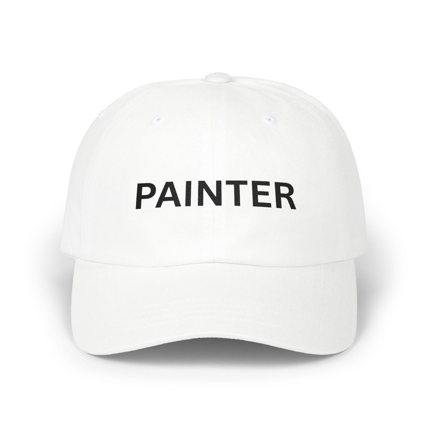 Painter Dad Cap — Embroidered Black Thread