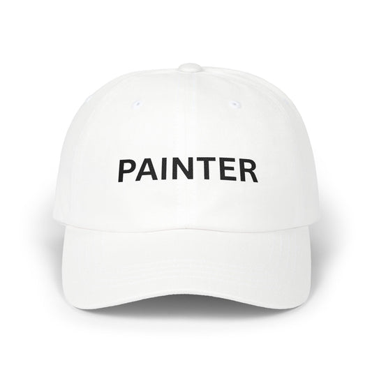 Painter Dad Cap — Embroidered Black Thread