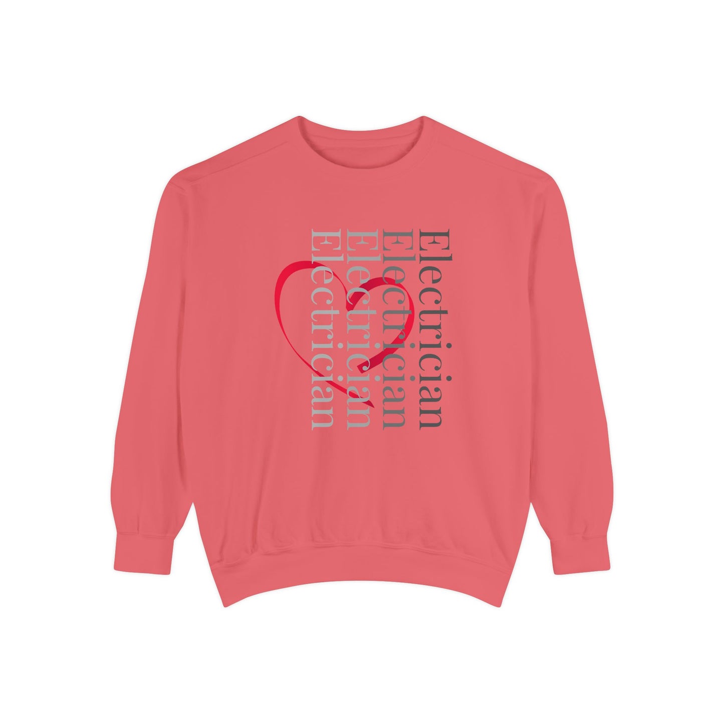 Veritical Electrician Heart Sweatshirt