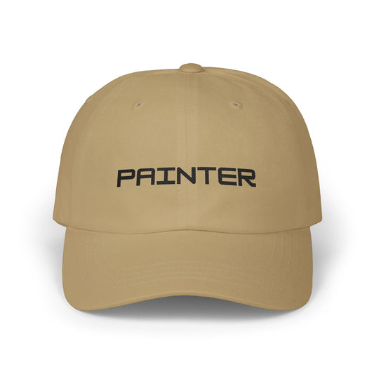 Painter Dad Cap — Embroidered Black Thread