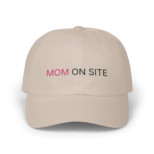 Mom On Site Dad Cap — Embroidered