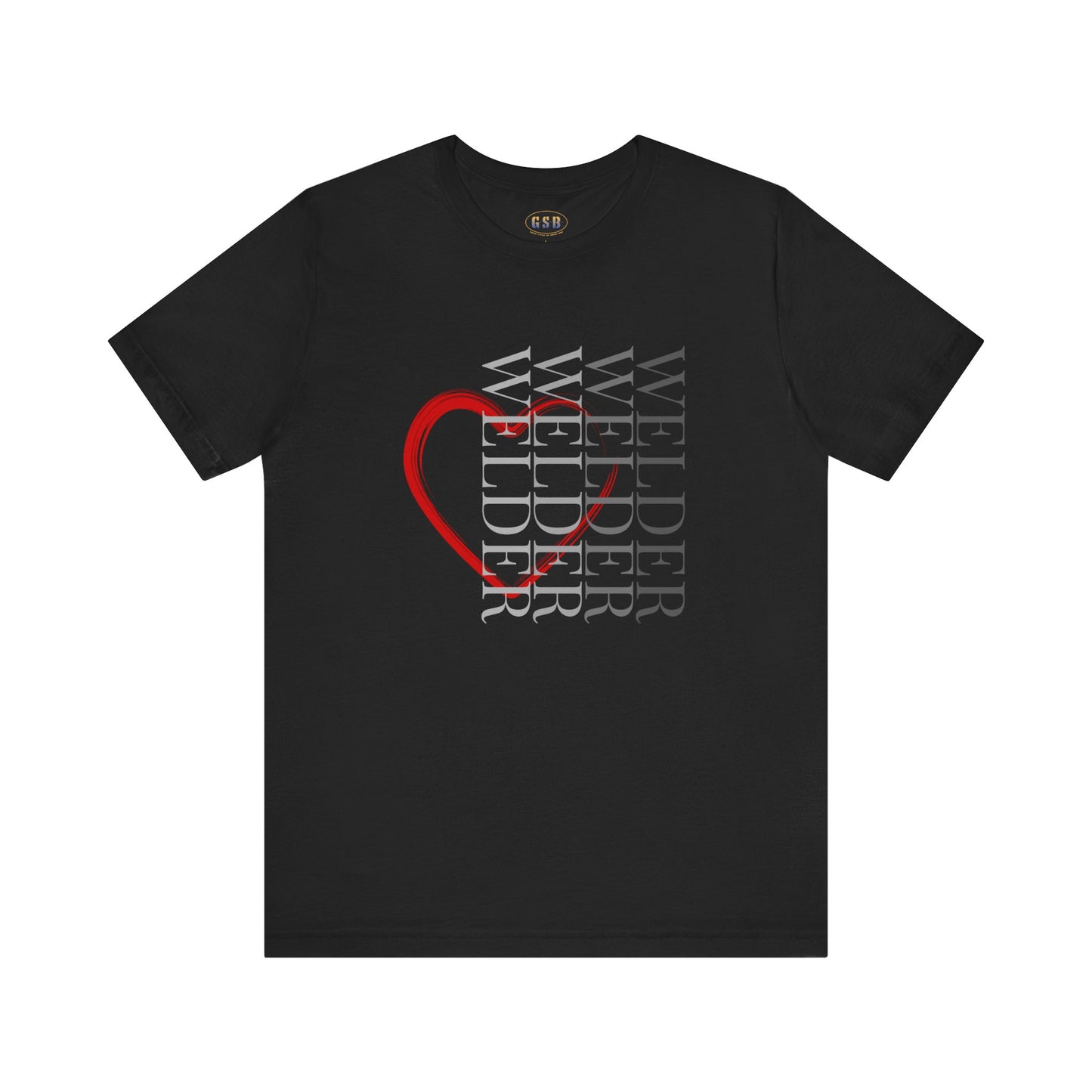 Vertical Welder Heart T-shirt