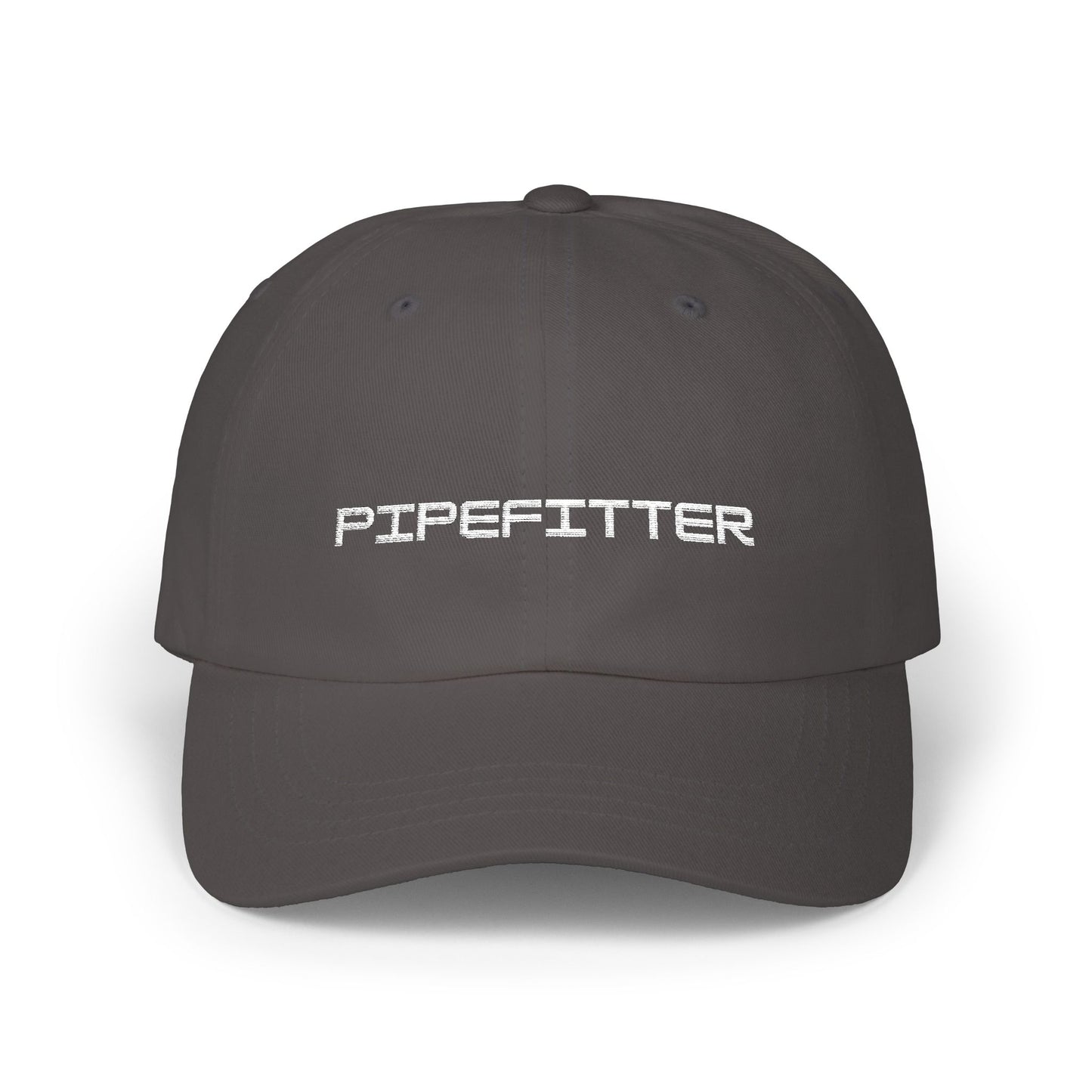 Pipefitter Dad Cap - White Embroidered Lettering