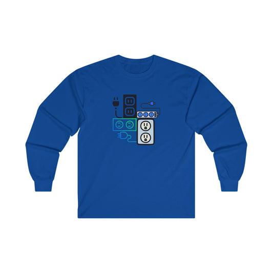 Electrical Plugs Long Sleeve Tee