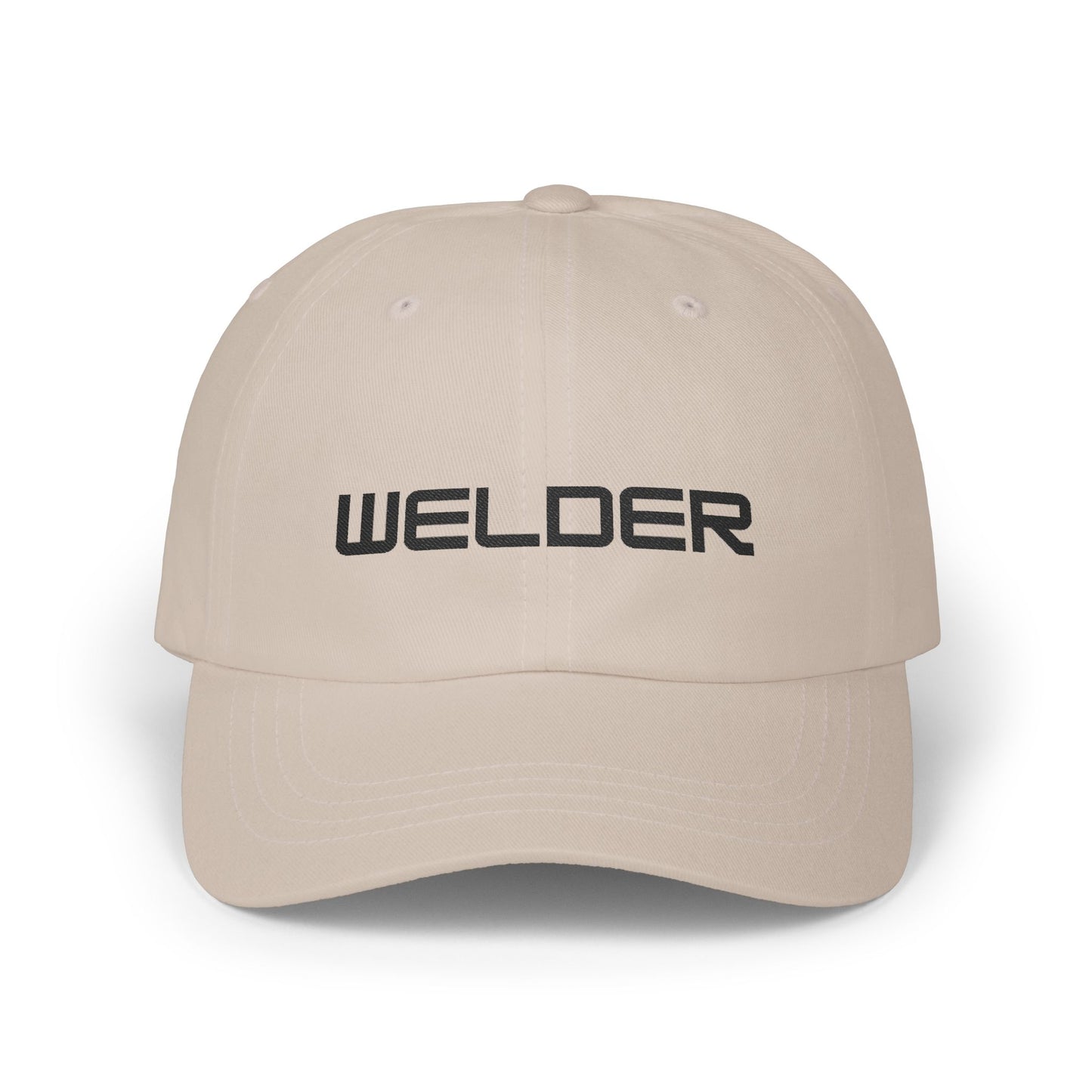 Welder Dad Cap - Black Embroidered Lettering