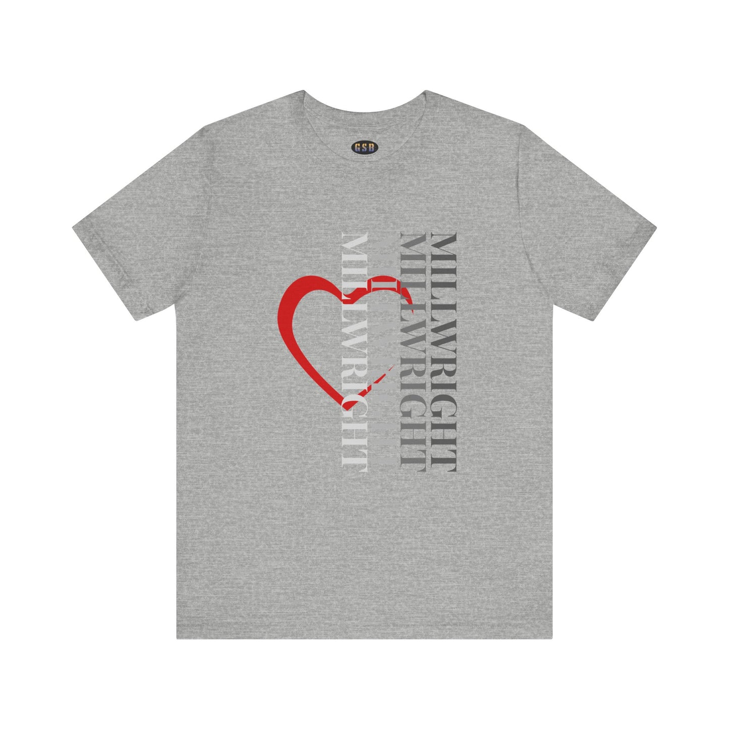 Vertical Millwright Heart T-shirt