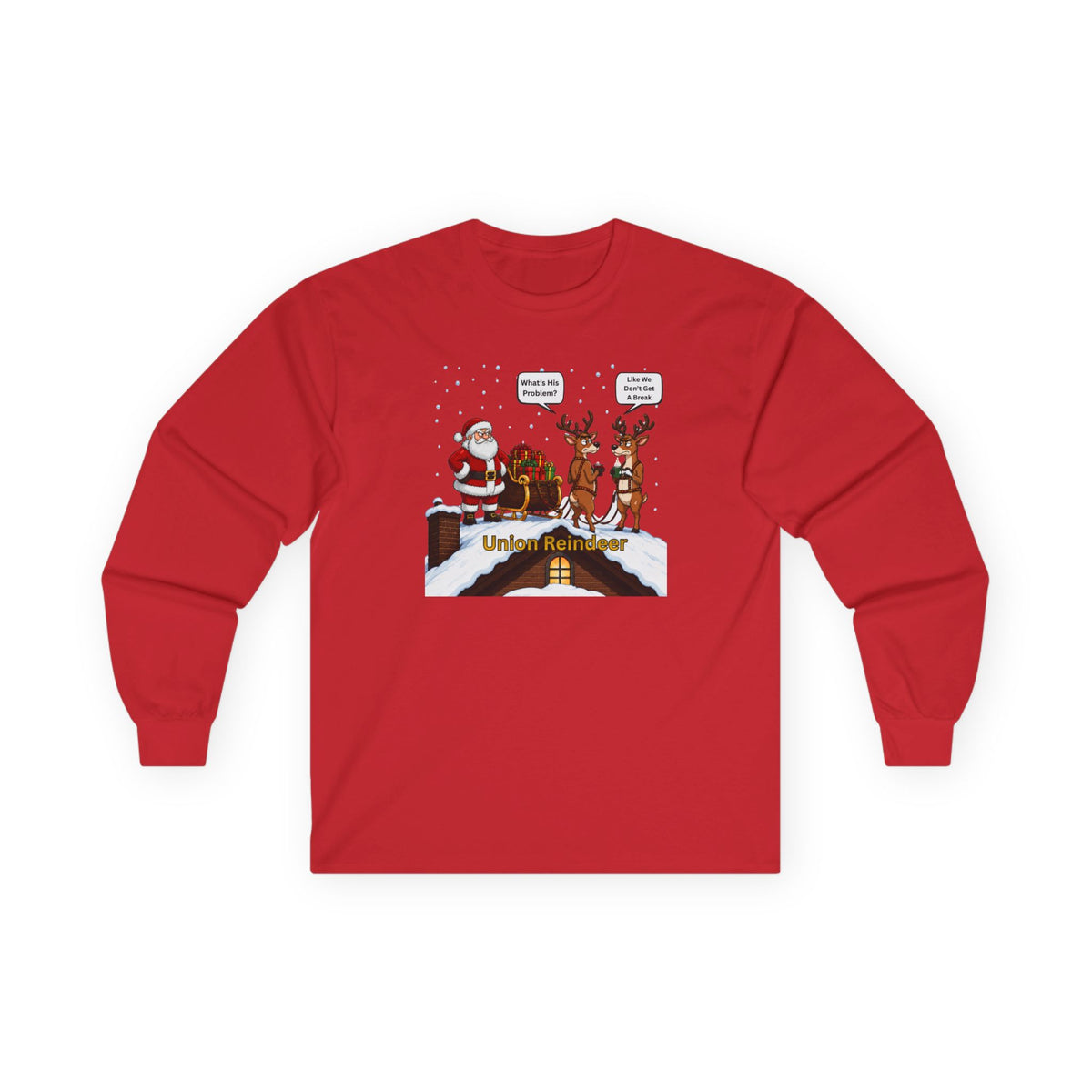 Union Reindeer Christmas Long Sleeve Tee