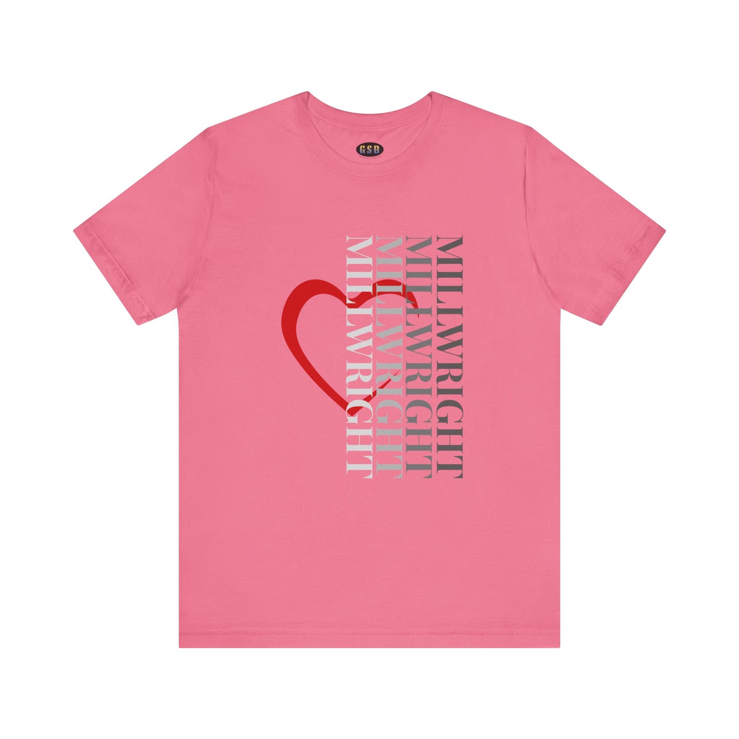 Vertical Millwright Heart T-shirt