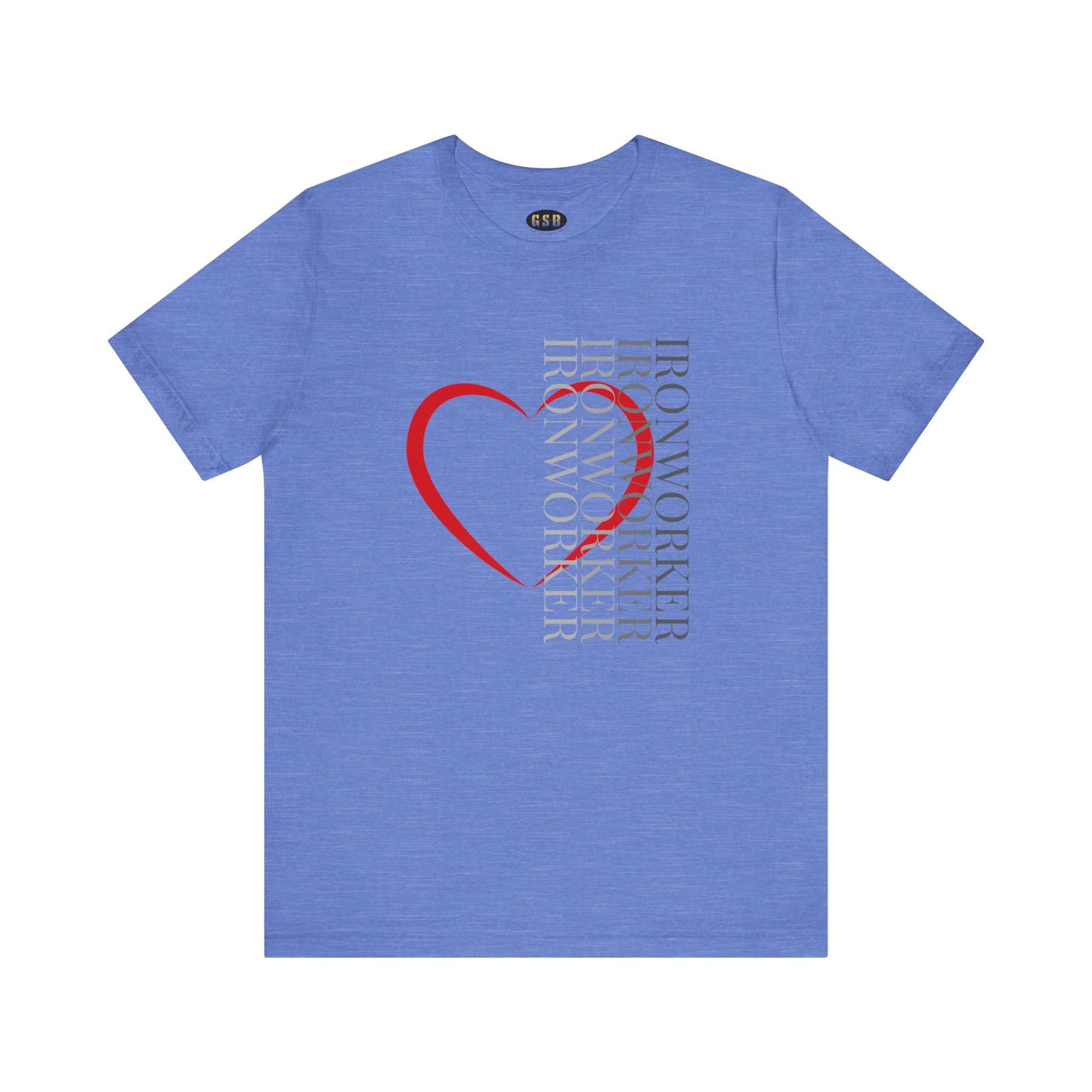 Vertical Ironworker Heart T-shirt