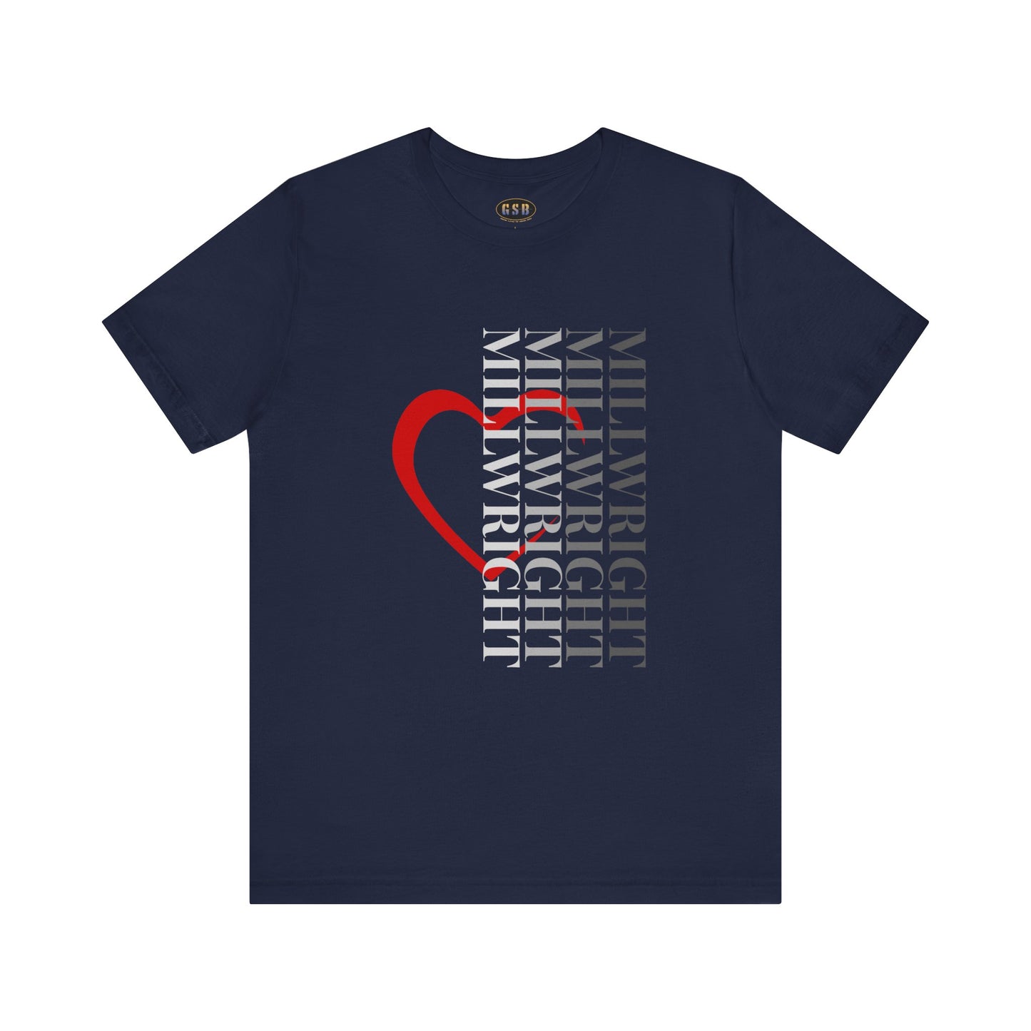 Vertical Millwright Heart T-shirt