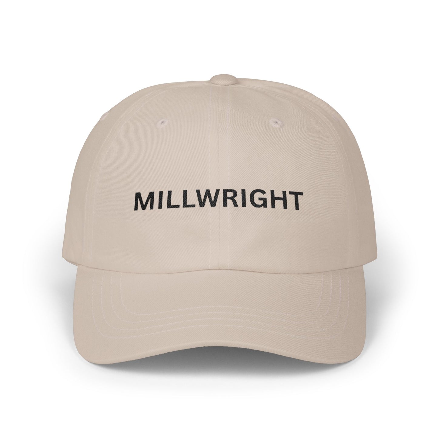 Millwright Dad Cap – Embroidered Black Thread