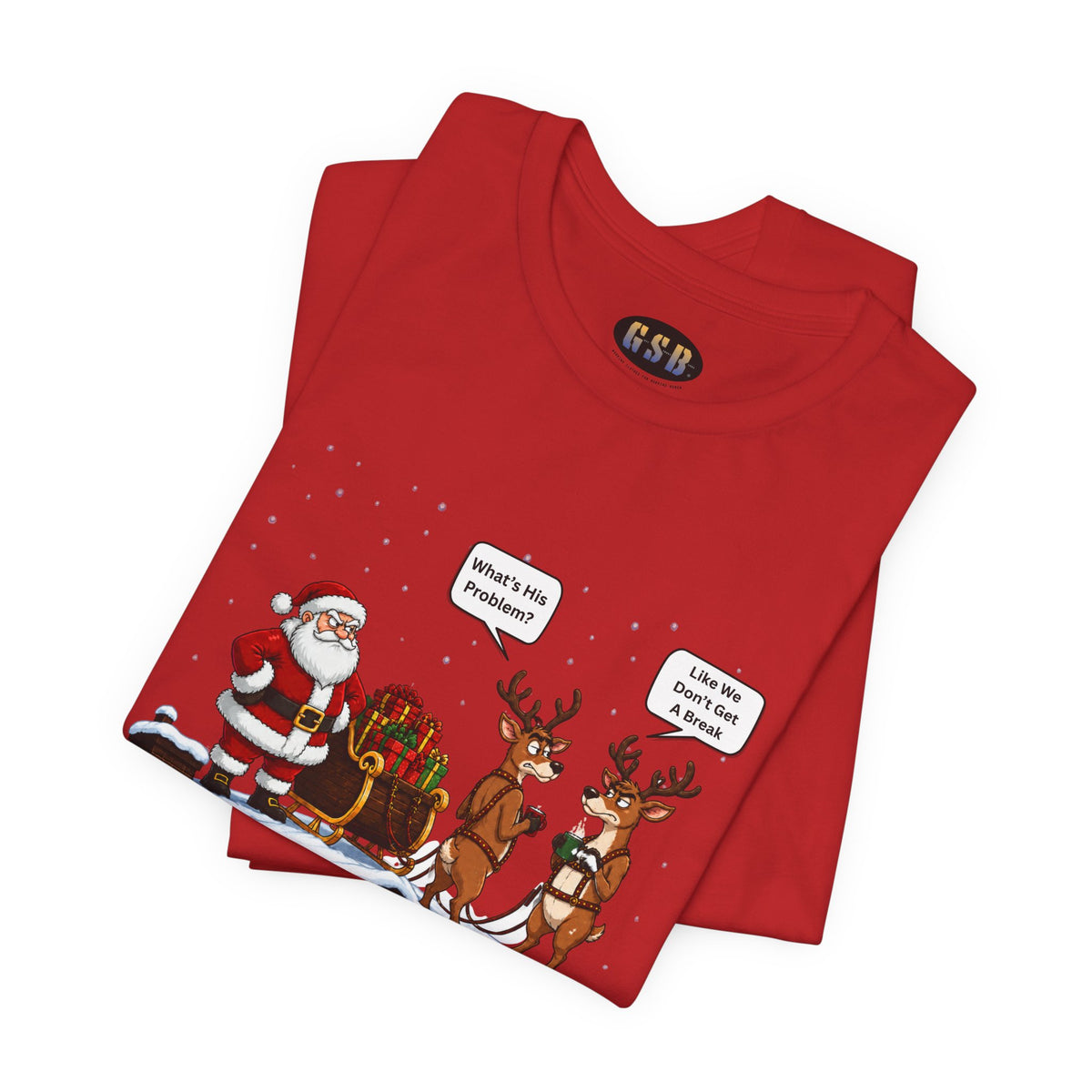 Union Reindeer Christmas Short Sleeve T-Shirt