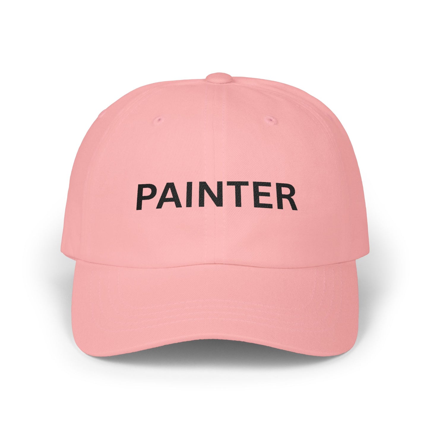 Painter Dad Cap — Embroidered Black Thread