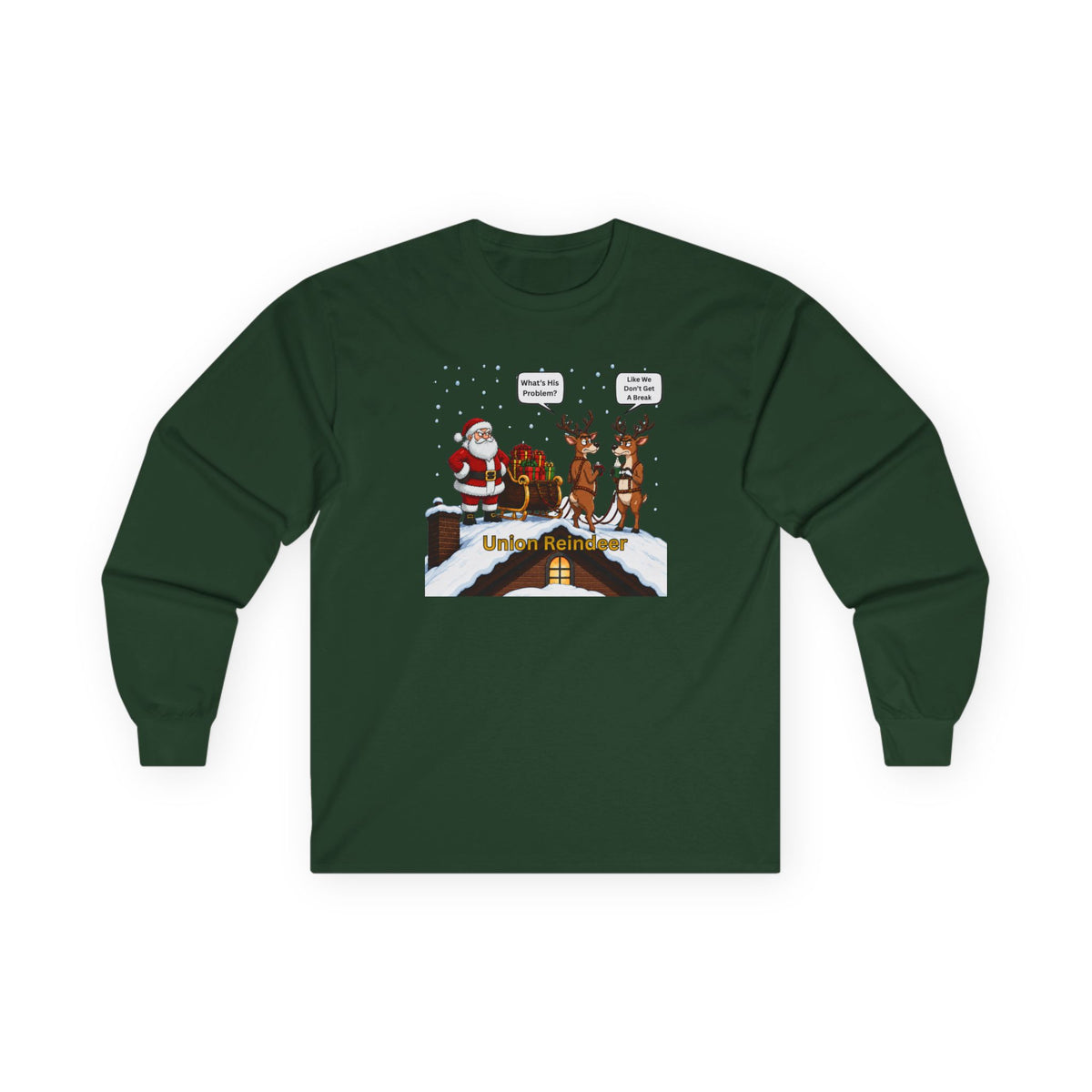 Union Reindeer Christmas Long Sleeve Tee