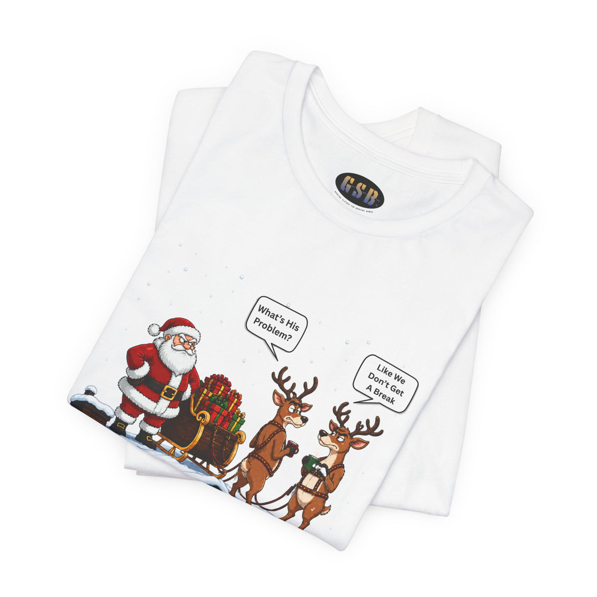 Union Reindeer Christmas Short Sleeve T-Shirt