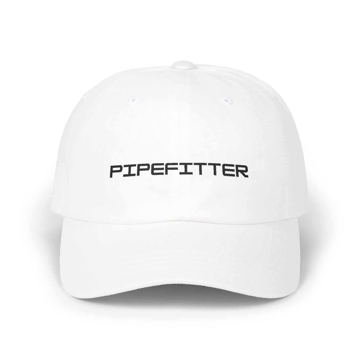 Pipefitter Dad Cap - Black Embroidered Lettering