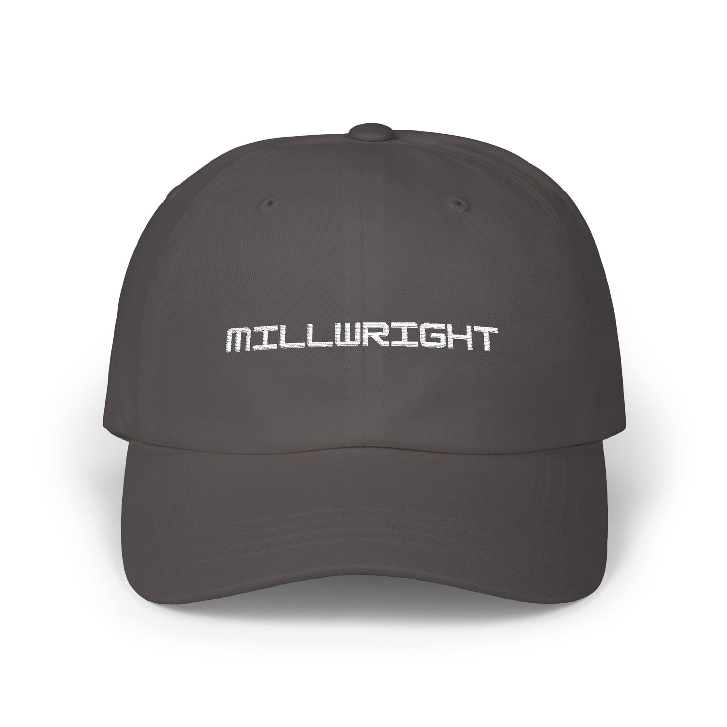 Millwright Dad Cap- White Embroidered Lettering