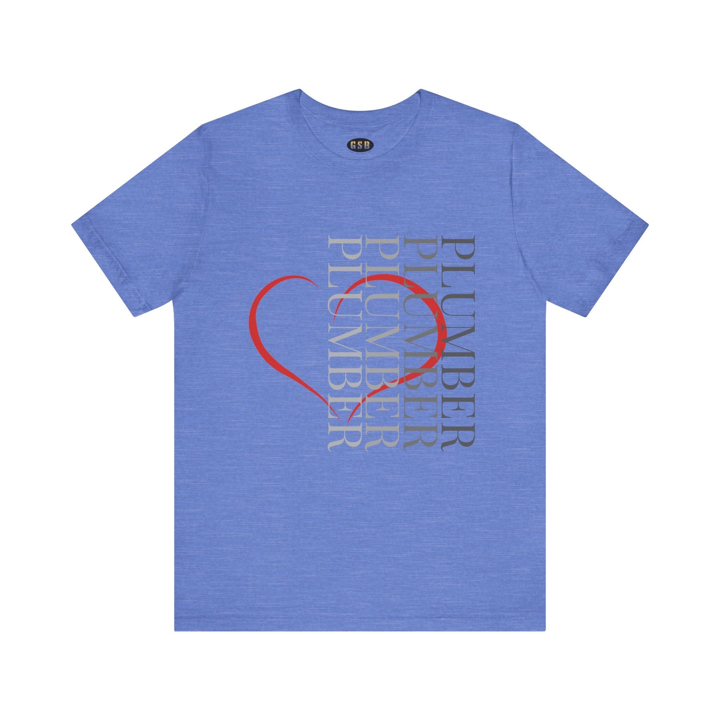 Vertical Plumber Heart T-shirt