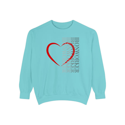 Veritical Ironworker Heart Sweatshirt