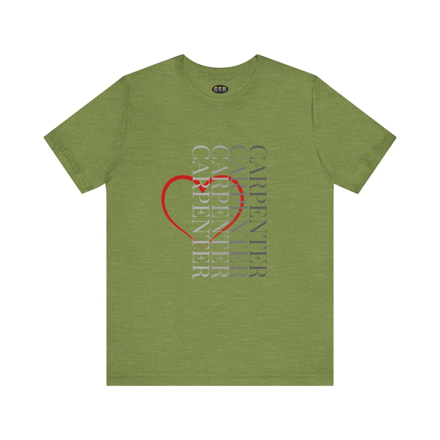 Vertical Carpenter Heart T-shirt