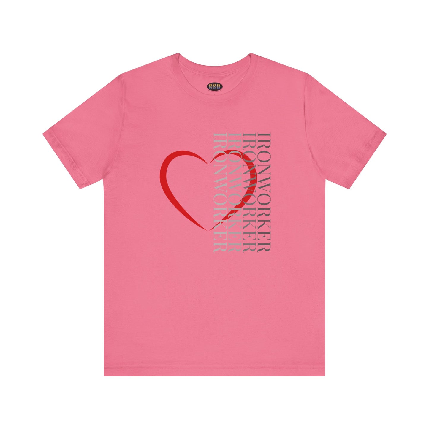 Vertical Ironworker Heart T-shirt