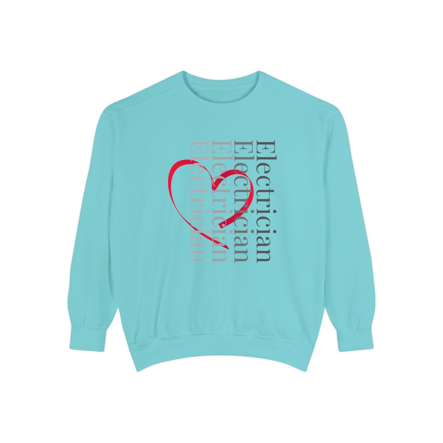 Veritical Electrician Heart Sweatshirt