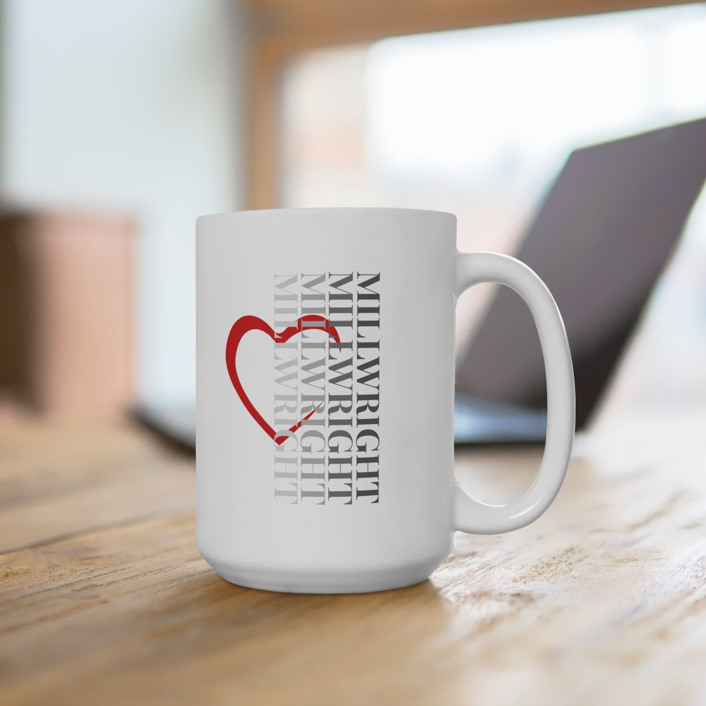 Vertical Millwright Mug White