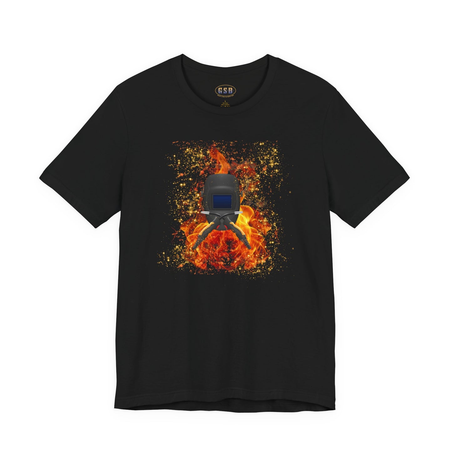 Welding Helmet Flames T‑Shirt