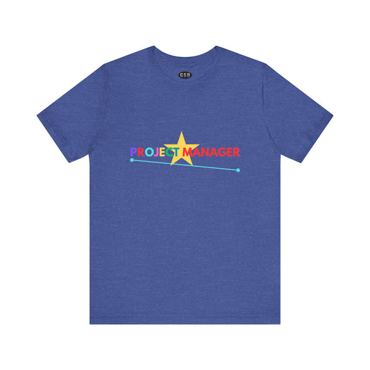 Project Manager Colorful Star T-shirt