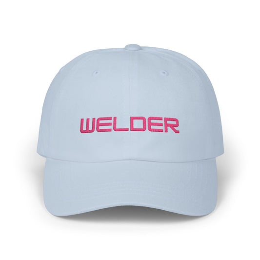 Welder Dad Cap - Pink Embroidered Lettering