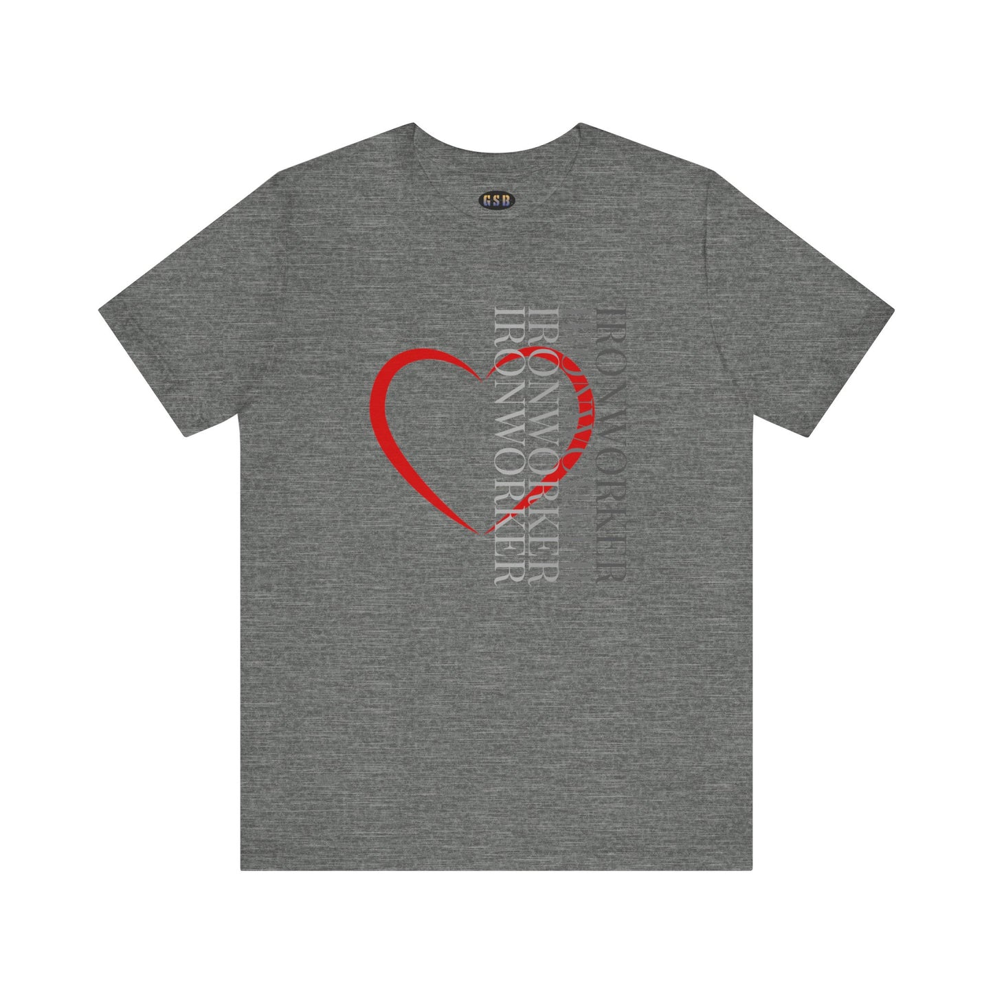 Vertical Ironworker Heart T-shirt
