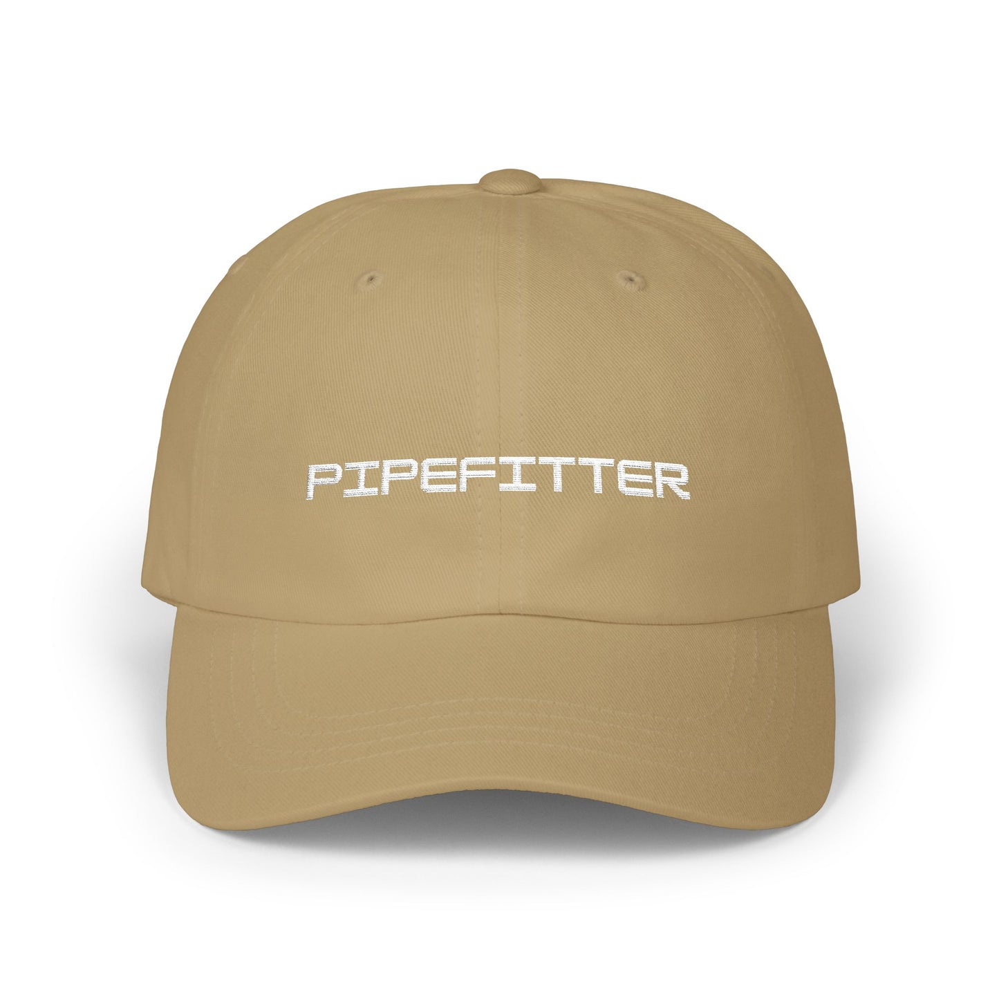 Pipefitter Dad Cap - White Embroidered Lettering
