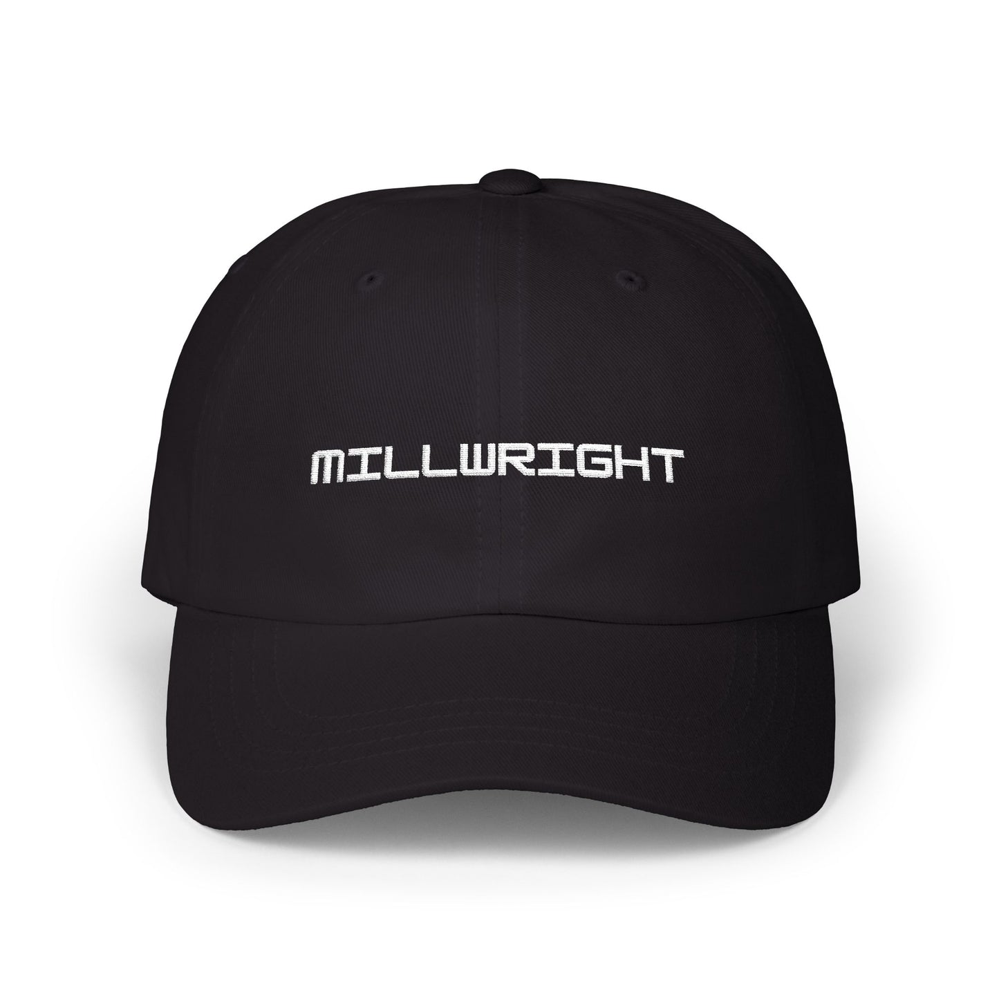 Millwright Dad Cap- White Embroidered Lettering