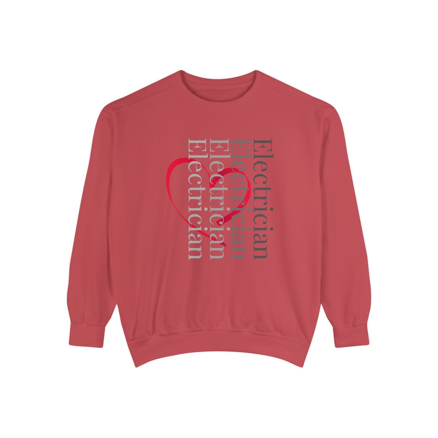 Veritical Electrician Heart Sweatshirt