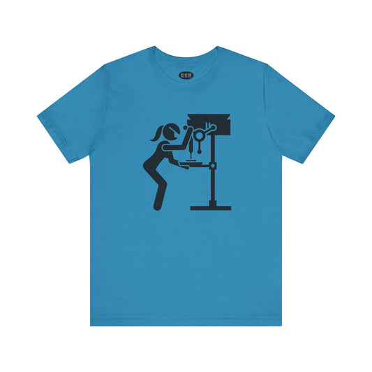 Woman on Drill Press