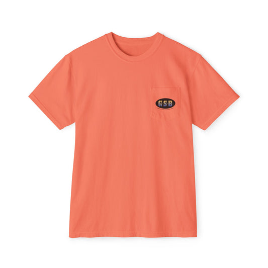 Logo Unisex Garment-Dyed Pocket T-Shirt