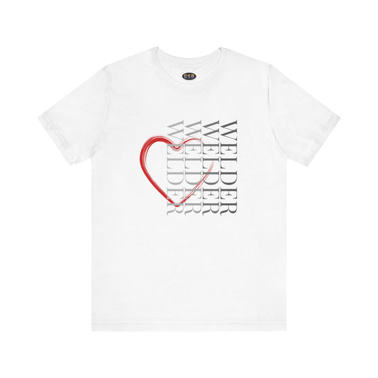 Vertical Welder Heart T-shirt