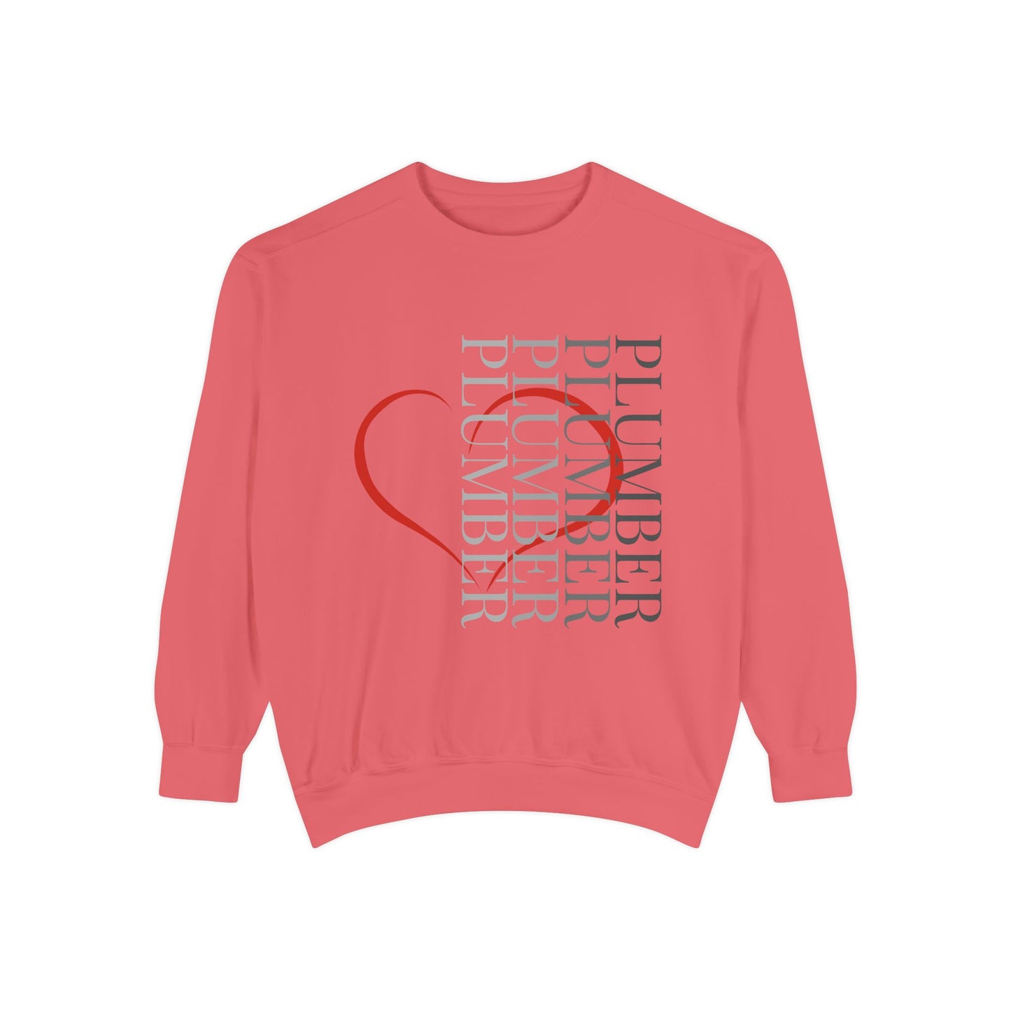 Vertical Plumber Heart Sweatshirt