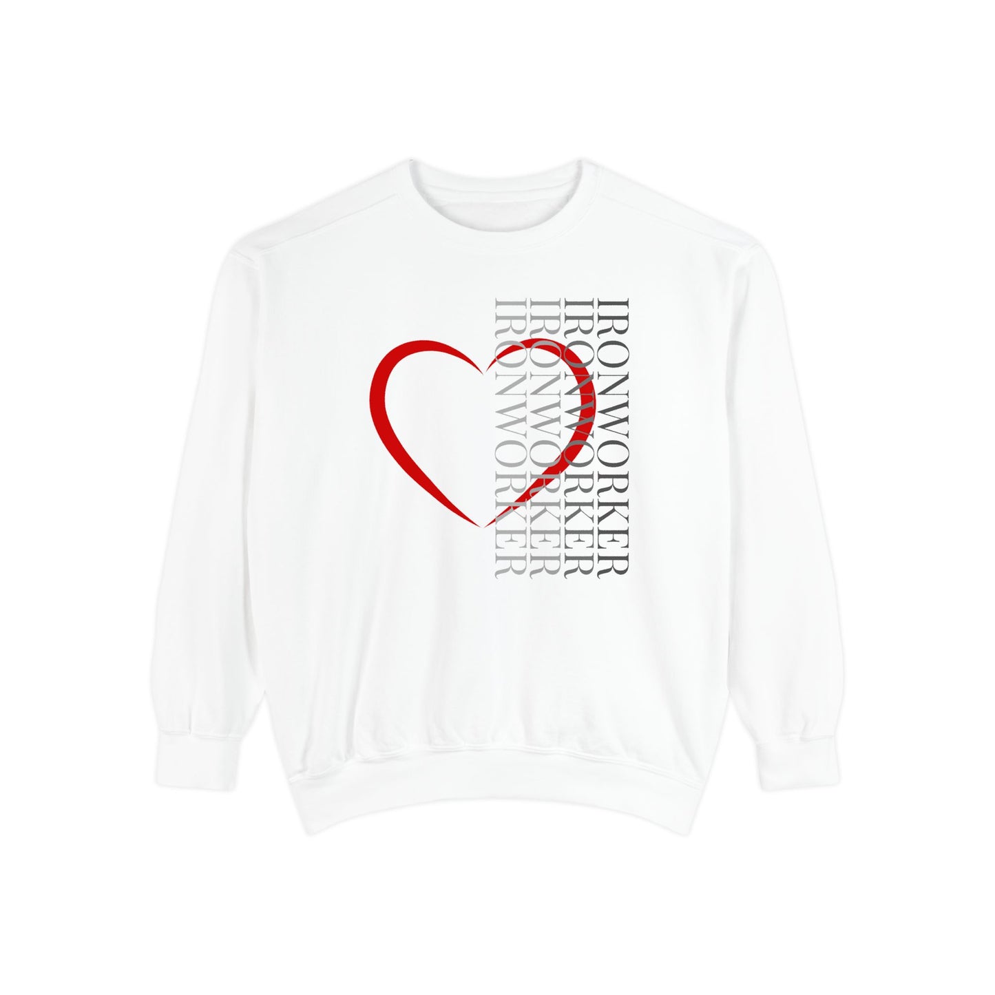 Veritical Ironworker Heart Sweatshirt