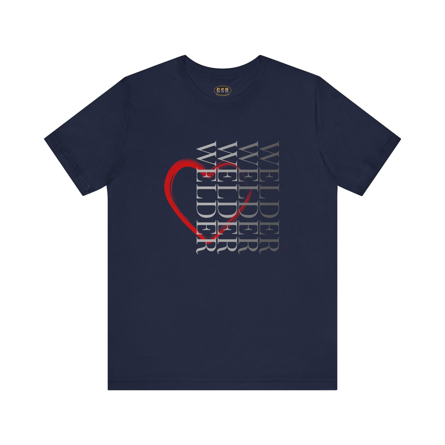 Vertical Welder Heart T-shirt