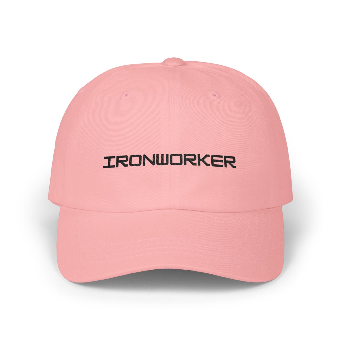 Ironworker Dad Cap – Embroidered Black Thread