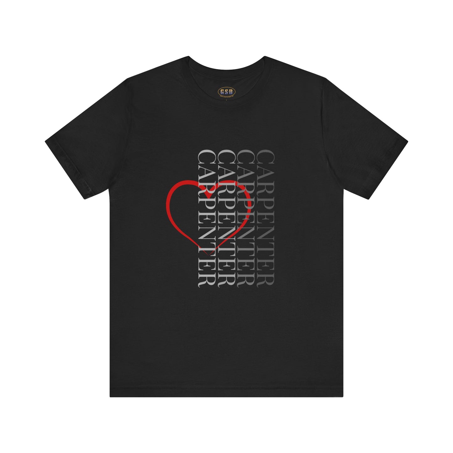 Vertical Carpenter Heart T-shirt
