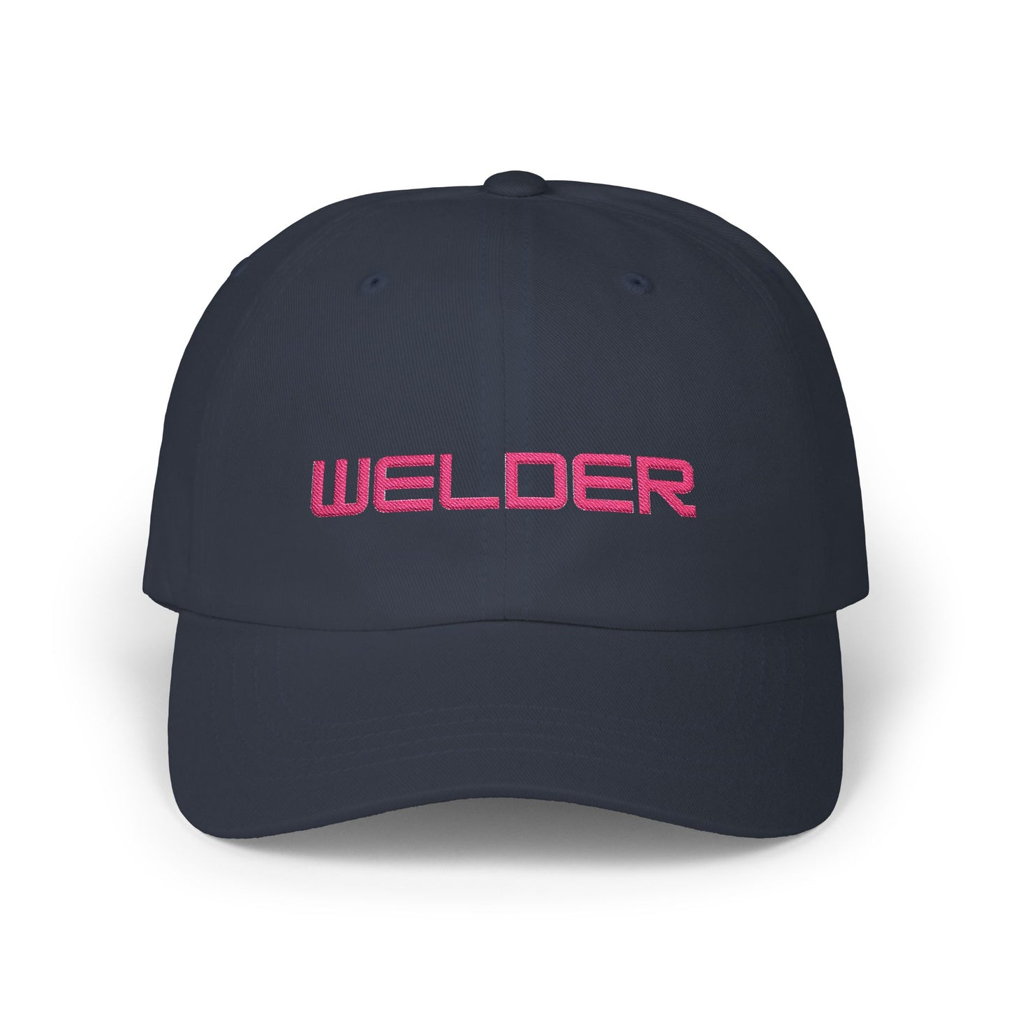 Welder Dad Cap - Pink Embroidered Lettering