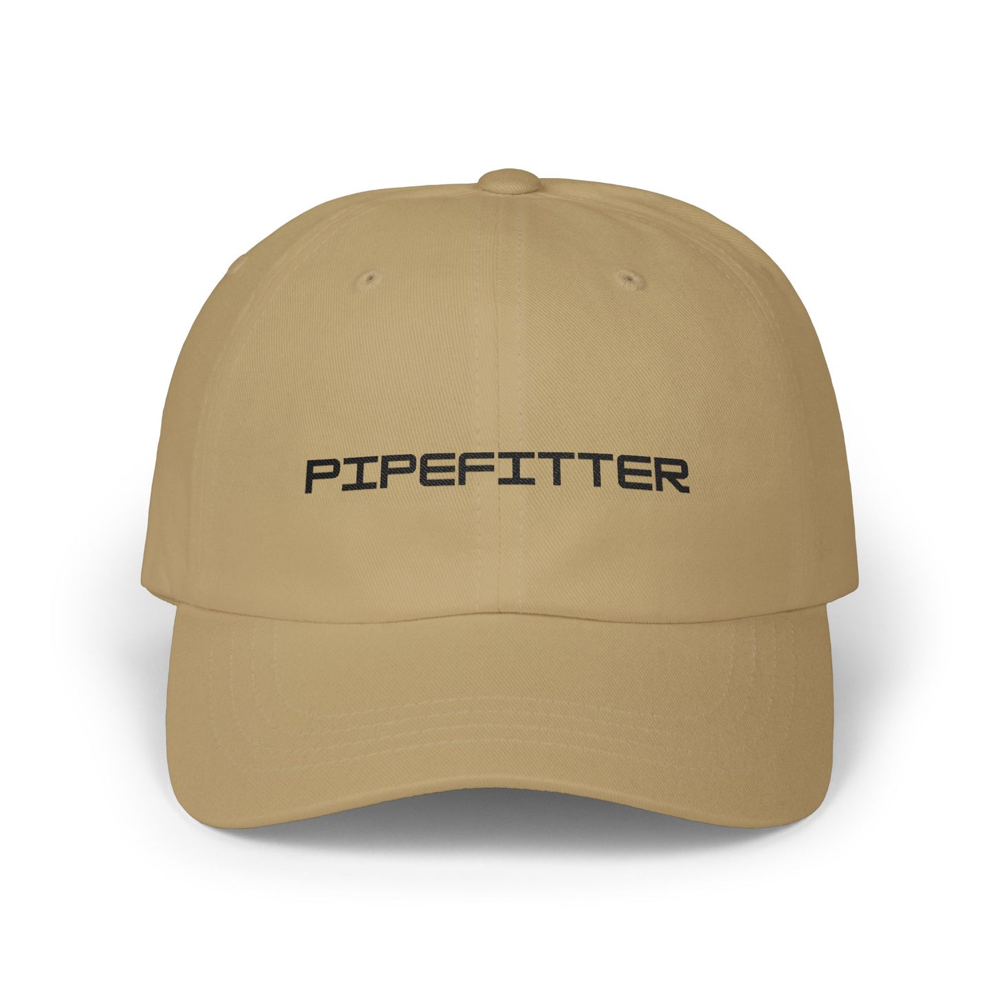 Pipefitter Dad Cap – Embroidered Black Thread