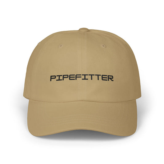Pipefitter Dad Cap – Embroidered Black Thread